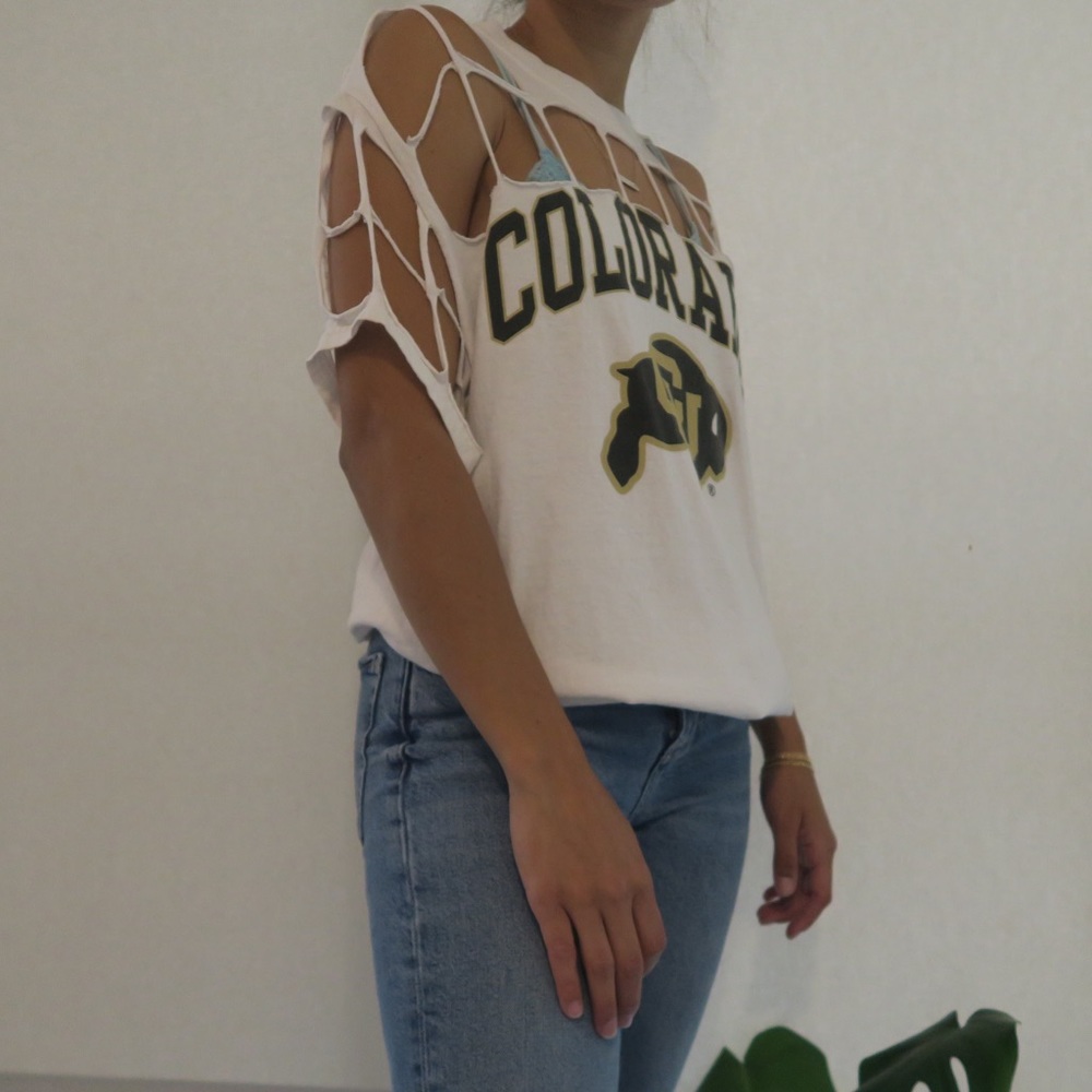 COPY - Distressed University of a Colorado Graphic Tee